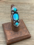 Opal and Kingman statement ring