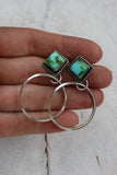 Sonoran diamond Hoops