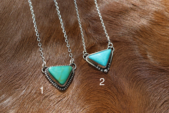 Turquoise Triangle necklace