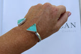 Glacier Blue triangle cuff