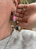 Cotton candy dangle earrings