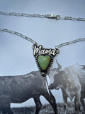 Mama heart necklace