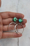 Sonoran diamond Hoops
