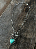 Handmade Heart Toggle Necklace