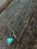 Handmade Heart Toggle Necklace