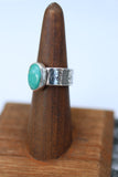 Royston turquoise engraved ring