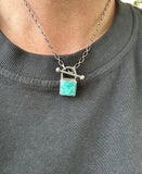 Square Lock Toggle Necklace