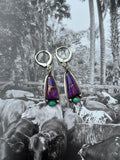 Purple Mohave dangle earrings