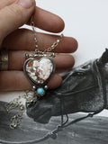 Wild Horse heart toggle Necklace