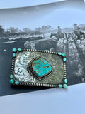 Solid sterling belt buckle