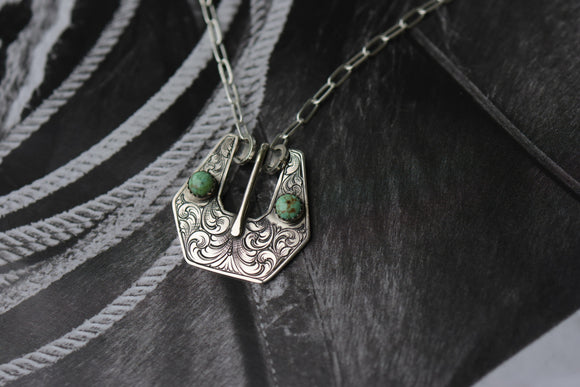Western Buckle Necklace