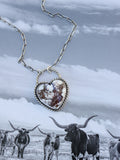Wild Horse heart necklace