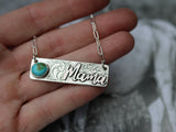 Mama bar necklace