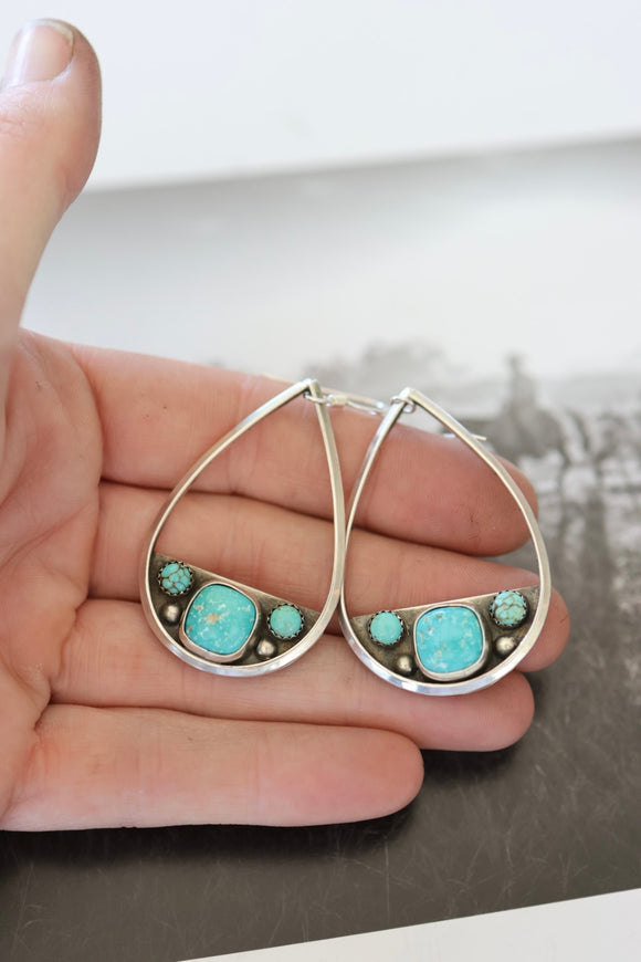 Shadow Box Teardrop Earrings