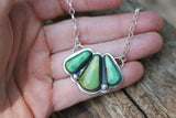 3 stone turquoise necklace