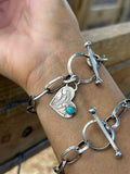 Handmade chain bracelet (heart)