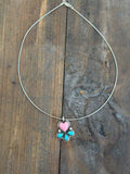 Heart omega necklace