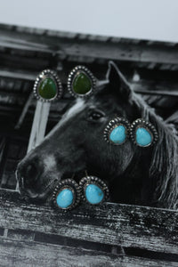 Riata turquoise studs