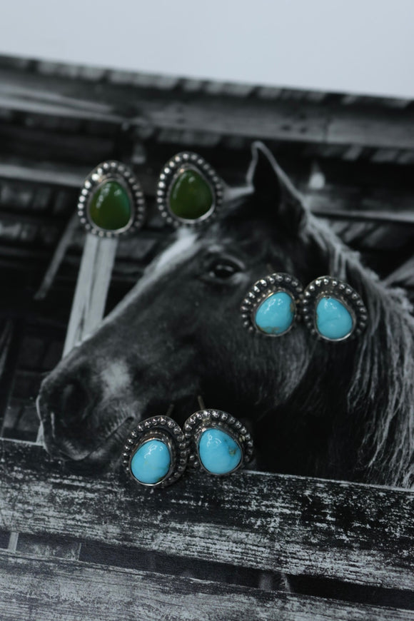 Riata turquoise studs
