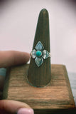 Turquoise Flower Ring