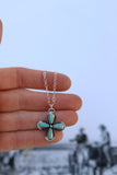Dainty Turquoise Cross necklace