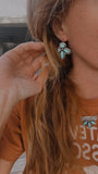 Turquoise hook earrings