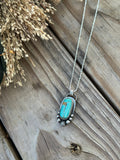 Oval turquoise necklace