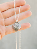 Engraved heart necklace