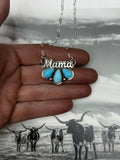 Mama Faceted turquoise necklace