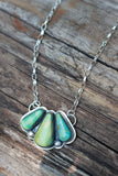 3 stone turquoise necklace