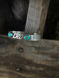 Custom engraved cuff with brand/name 3/8”