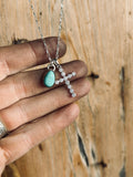 Cross charm necklace