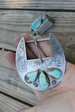 Number 8 engraved buckle