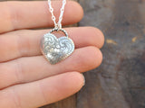 Engraved heart necklace