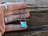 Square Lock Toggle Necklace