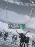 Mama bar necklace