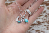 Heart carabiner charm necklace