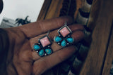 Pink Conch Hook earrings