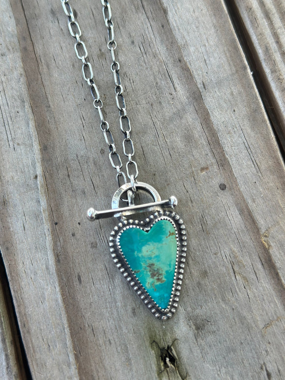 Heart toggle necklace