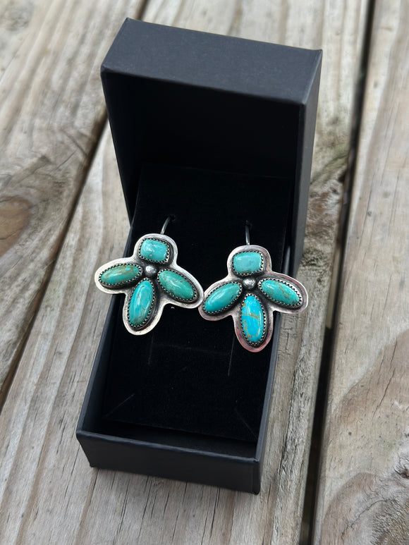 Turquoise hook earrings