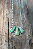 3 stone turquoise necklace