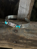 Custom engraved cuff with brand/name 3/8”