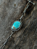 #8 Turquoise handmade chain bracelet