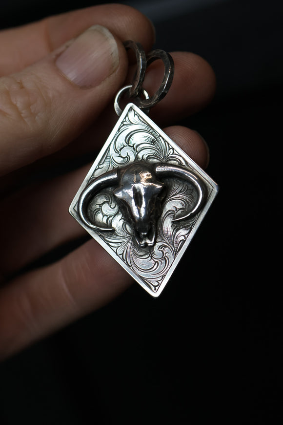 Banana Horn Bull Pendant