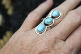 The Tres Turquoise rings