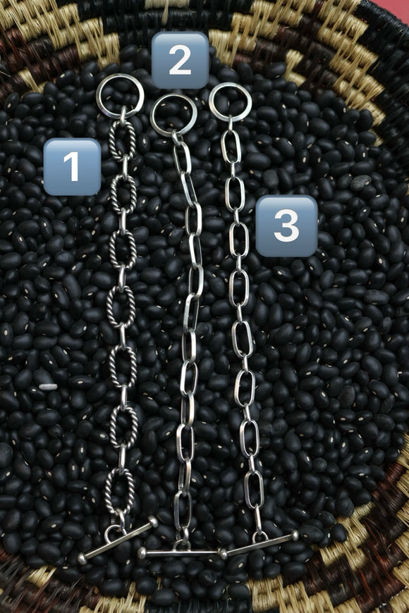 Handmade Chain & Toggle bracelet