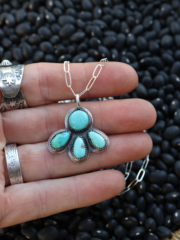 Lone Mountain cluster necklace