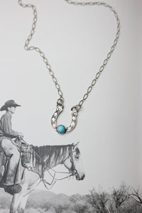 Engraved Horse shoe necklace