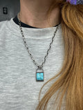 Dual chain Padlock necklace