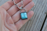 Dual chain Padlock necklace